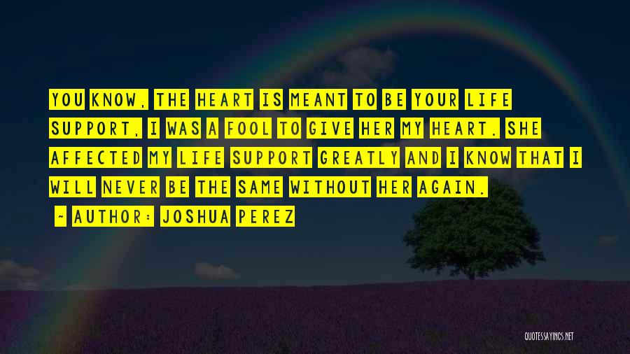 I Love You Support Quotes By Joshua Perez