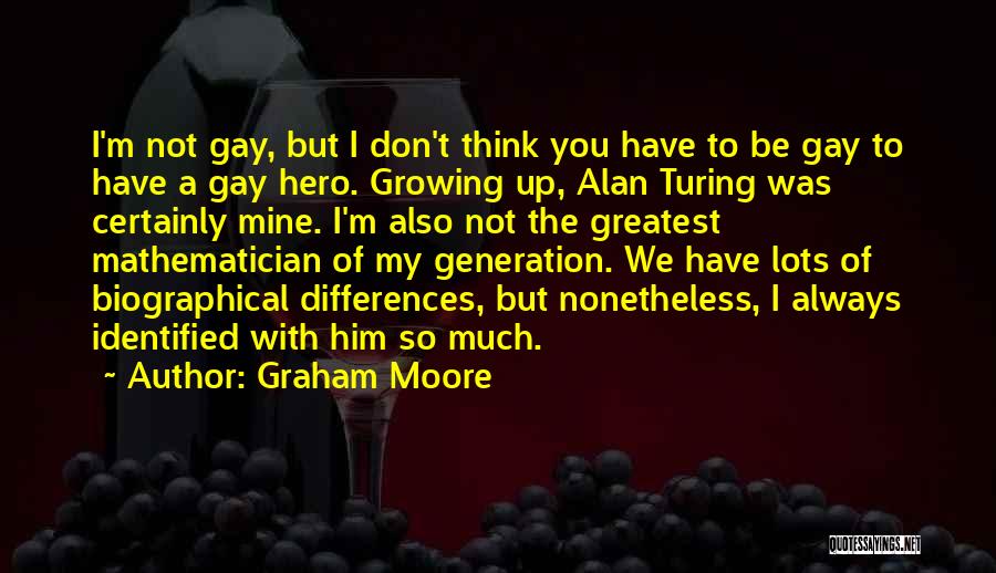 I M Not You Hero Quotes By Graham Moore