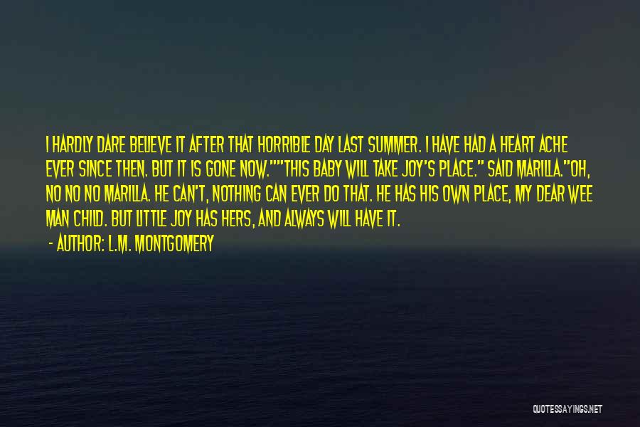 I ' M So Sorry Baby Quotes By L.M. Montgomery