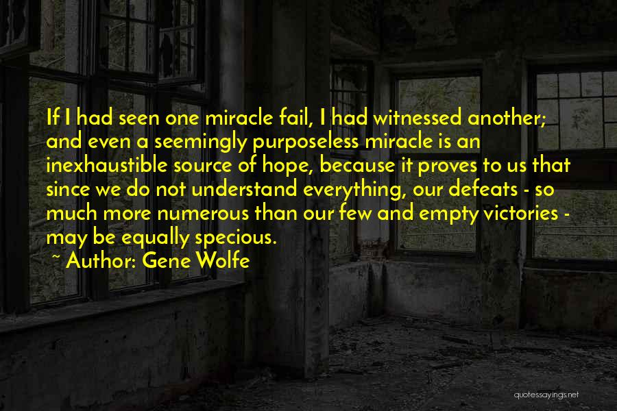 I May Fail Quotes By Gene Wolfe