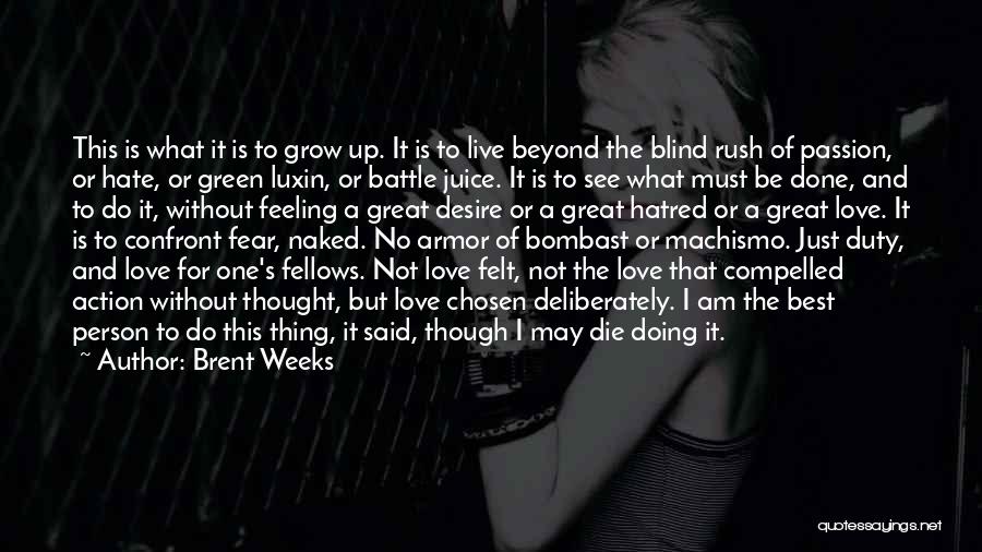 I May Not Be The Best Person Quotes By Brent Weeks