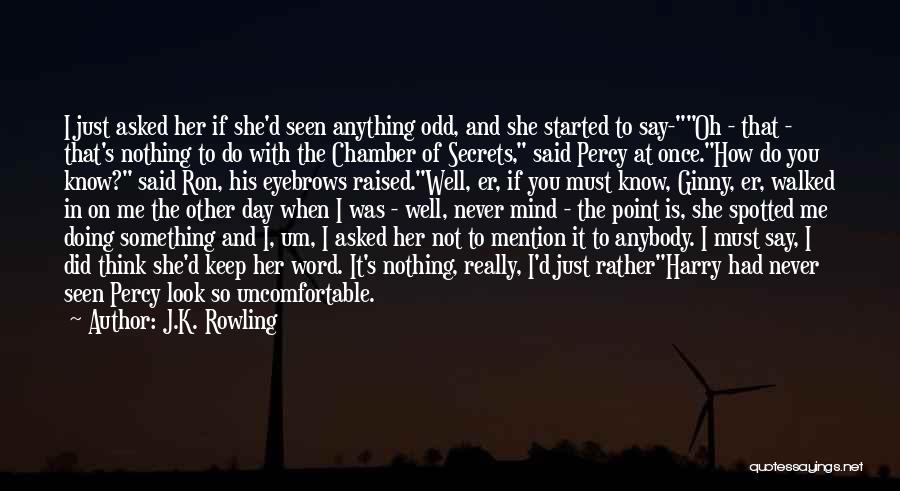 I May Not Say Anything But I Know Quotes By J.K. Rowling