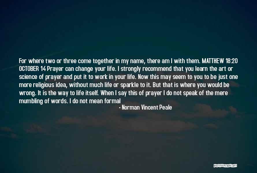 I May Not Say Much Quotes By Norman Vincent Peale