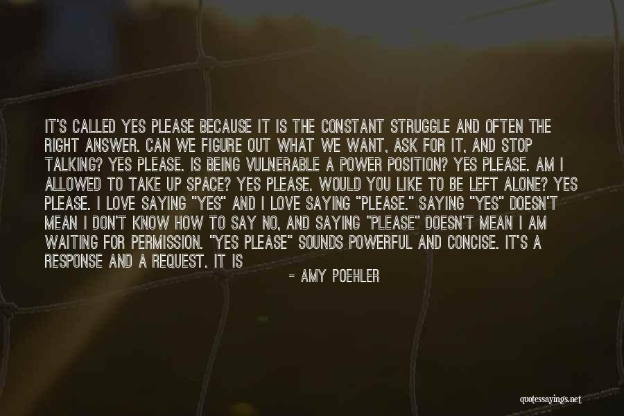 I Mean It When I Say I Love You Quotes By Amy Poehler