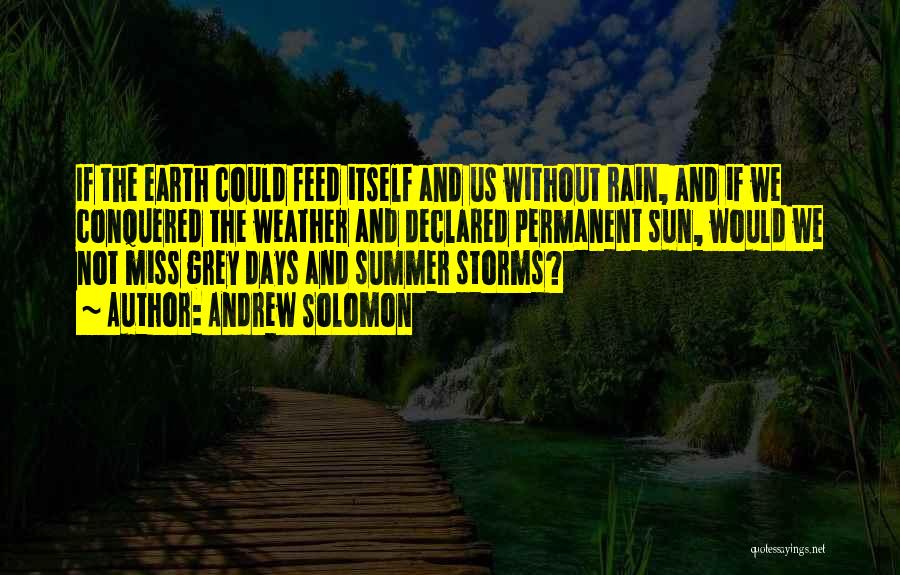 I Miss Those Summer Days Quotes By Andrew Solomon