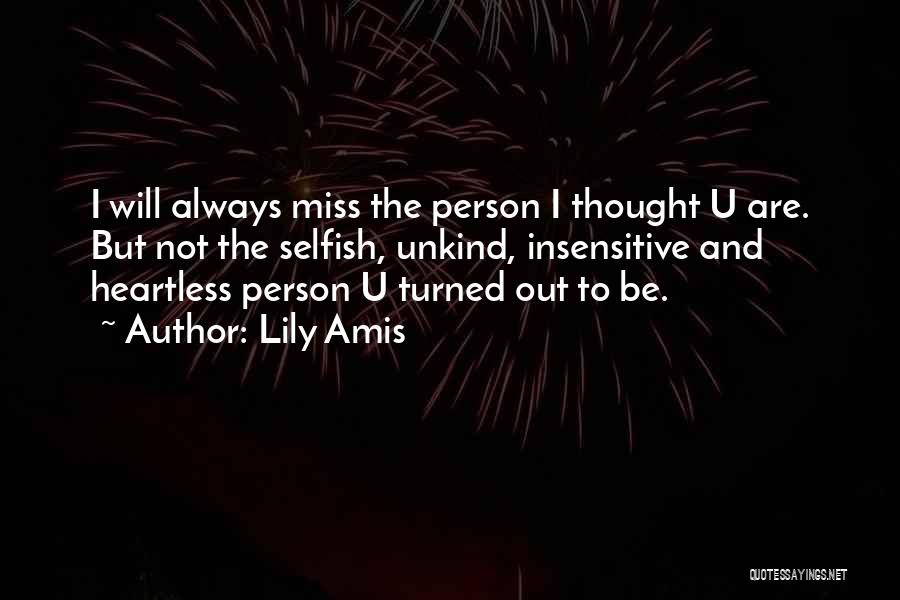 I Miss U Quotes By Lily Amis