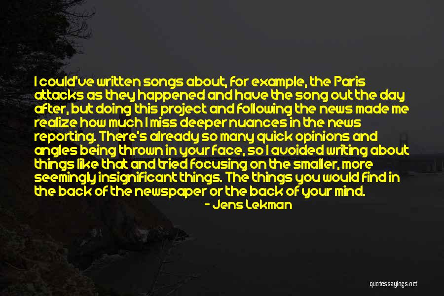 I Miss You Already When Quotes By Jens Lekman I Miss You Already When Quotes By Jens Lekman