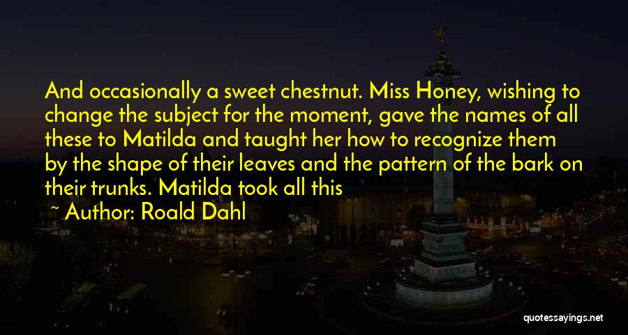 I Miss You So Much Honey Quotes By Roald Dahl