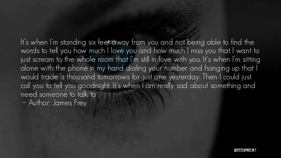 I Miss Your Love Quotes By James Frey