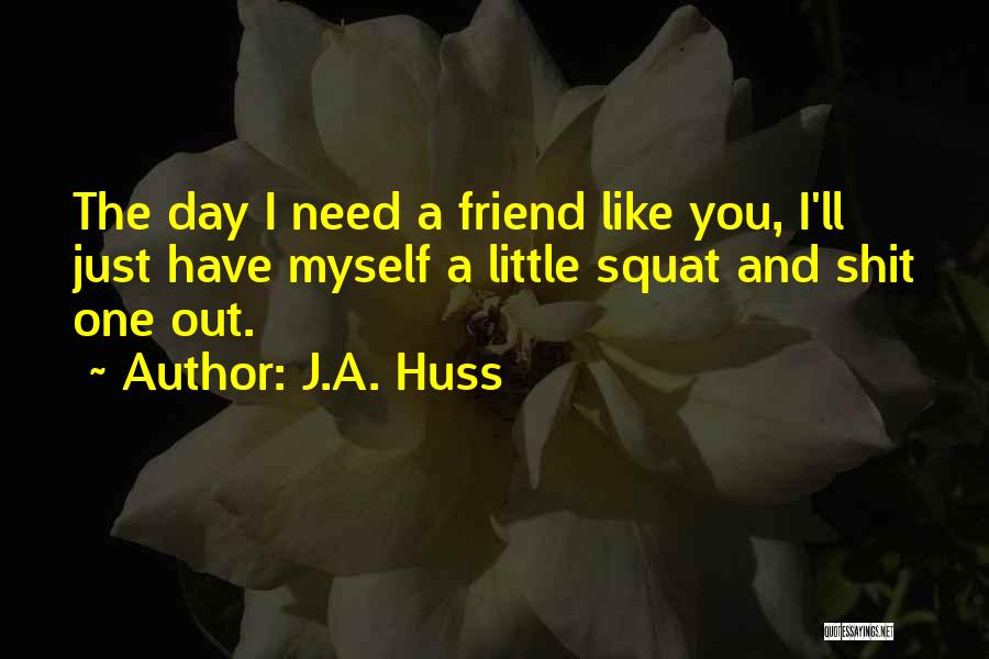 I Need A Friend Like You Quotes By J.A. Huss