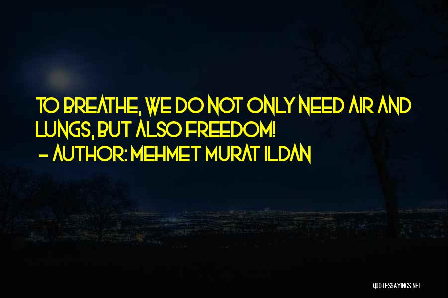 I Need Air To Breathe Quotes By Mehmet Murat Ildan