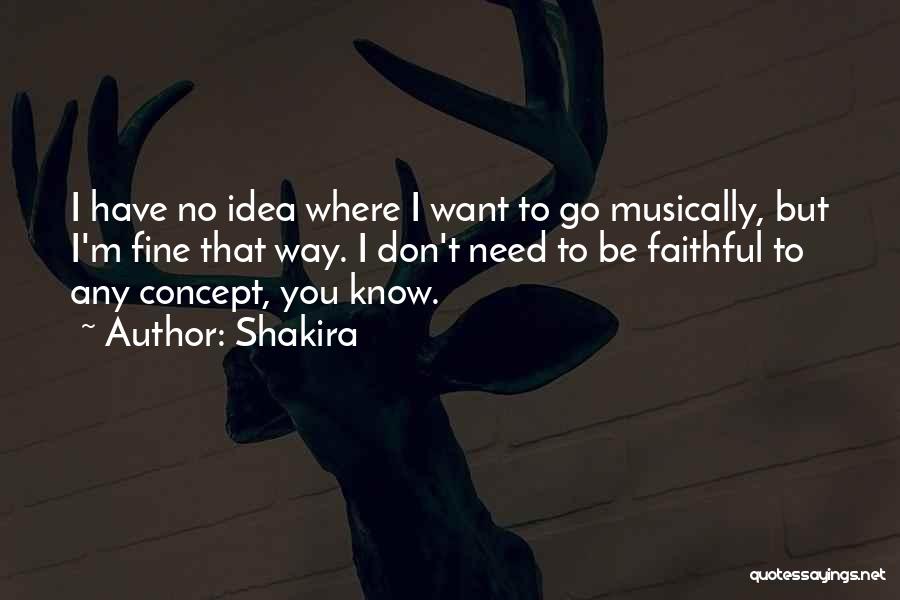 I Need Someone Faithful Quotes By Shakira