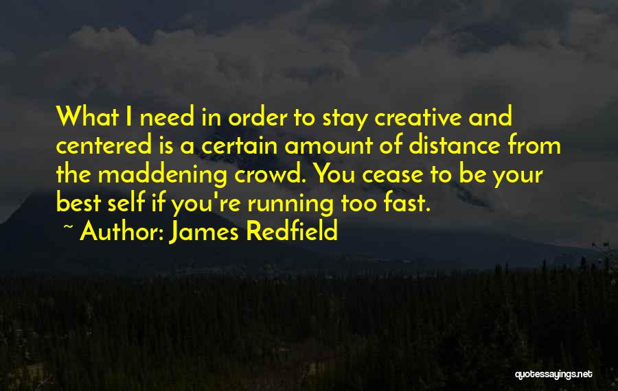 I Need To Distance Myself From You Quotes By James Redfield