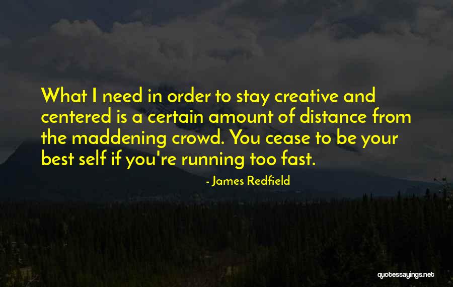 I Need To Distance Myself From You Quotes By James Redfield