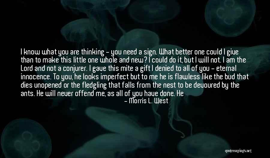 I Need You More Than You Need Me Quotes By Morris L. West