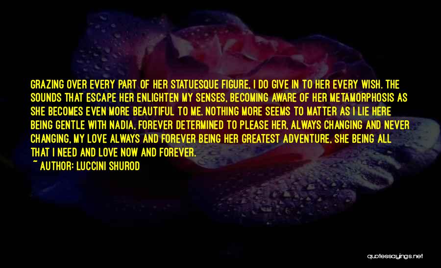 I Need You Now And Forever Quotes By Luccini Shurod