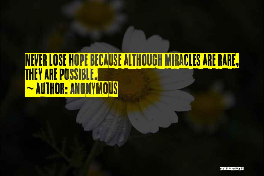 I Never Lose My Hope Quotes By Anonymous
