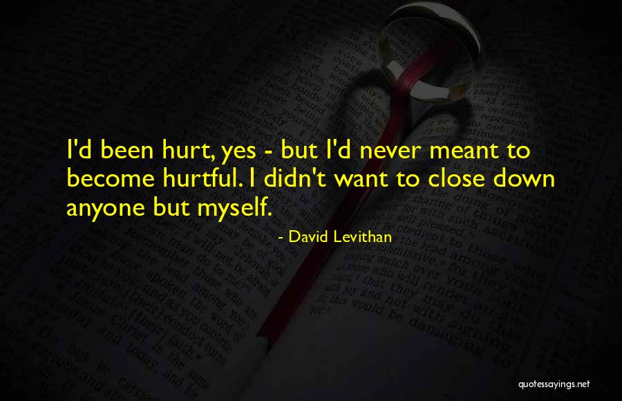 I Never Meant To Hurt You Quotes By David Levithan I Never Meant To Hurt You Quotes By David Levithan