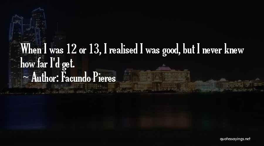 I Never Realised Quotes By Facundo Pieres