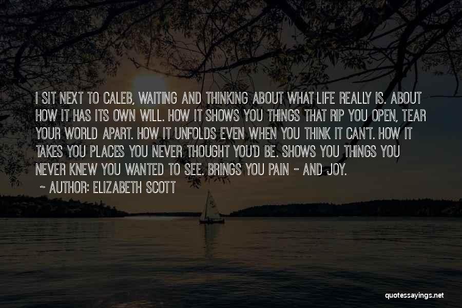 I Never Really Knew You Quotes By Elizabeth Scott