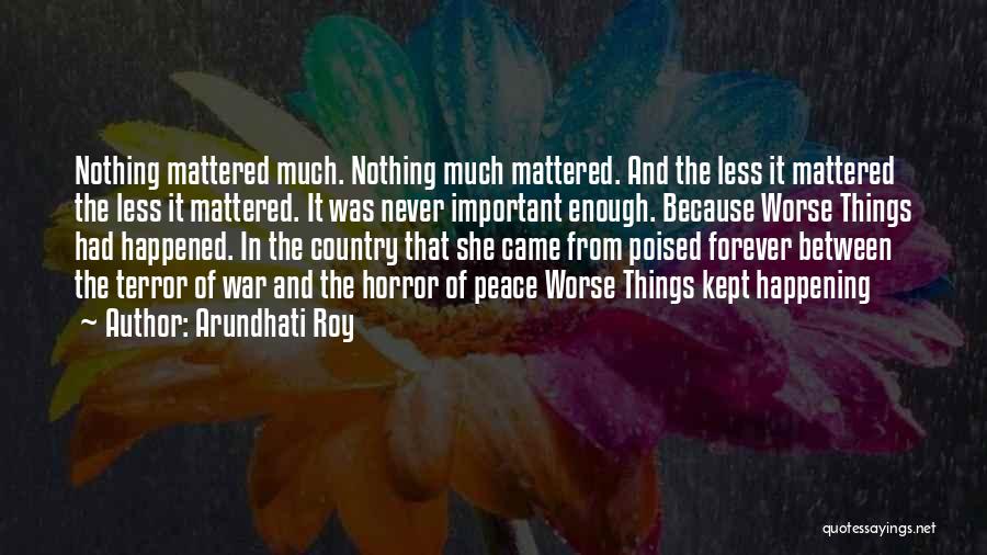 I Never Really Mattered Quotes By Arundhati Roy