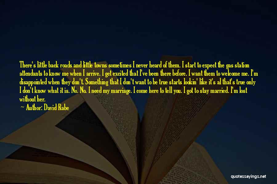 I Never Want To Get Married Quotes By David Rabe