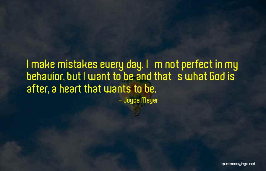 I Not Perfect But God Quotes By Joyce Meyer