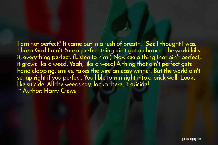 I Not Perfect But Quotes By Harry Crews