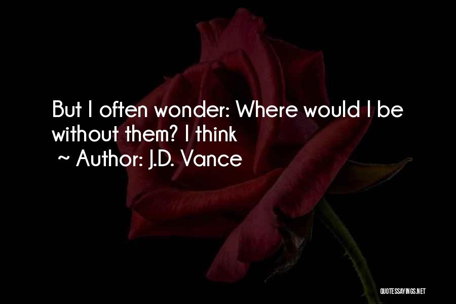 I Often Wonder Quotes By J.D. Vance