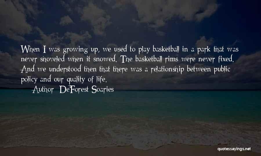 I Play Basketball Quotes By DeForest Soaries