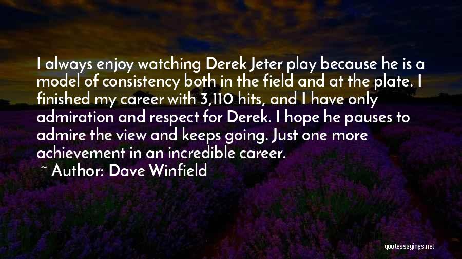 I Play For Keeps Quotes By Dave Winfield