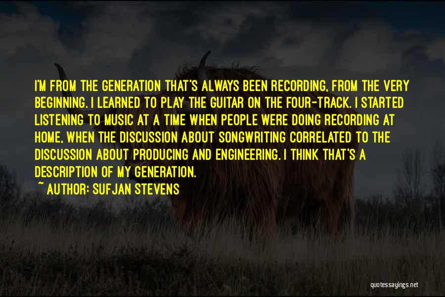 I Play Guitar Quotes By Sufjan Stevens