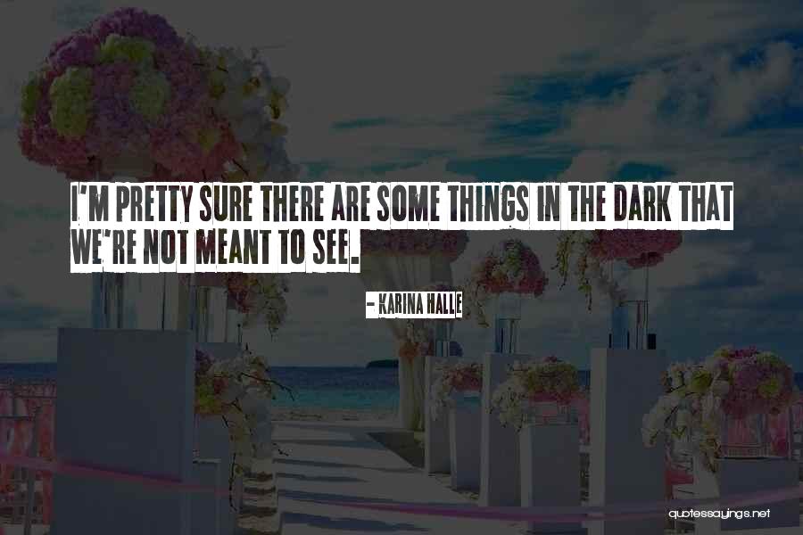 I Pretty Sure Quotes By Karina Halle I Pretty Sure Quotes By Karina Halle