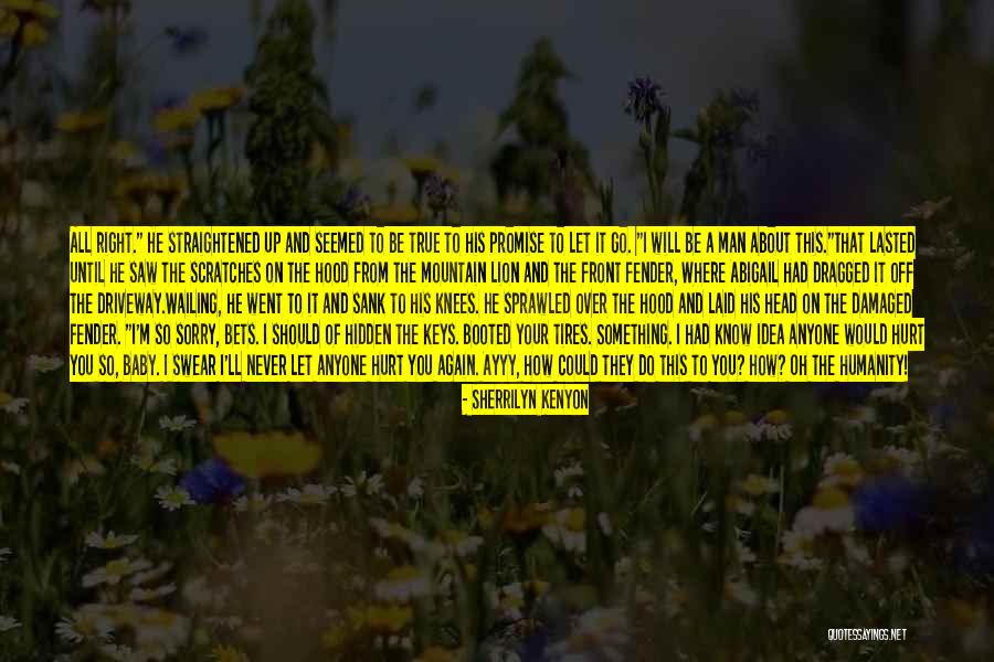 I Promise I Will Never Hurt You Quotes By Sherrilyn Kenyon I Promise I Will Never Hurt You Quotes By Sherrilyn Kenyon
