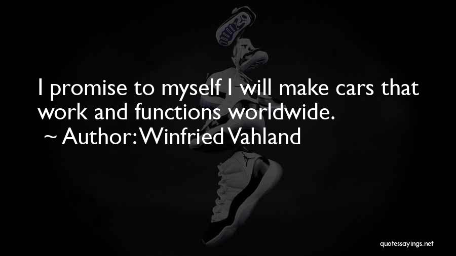 I Promise Myself Quotes By Winfried Vahland