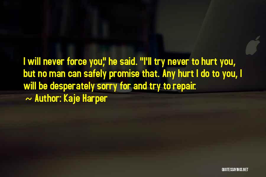 I Promise To Never Hurt You Quotes By Kaje Harper