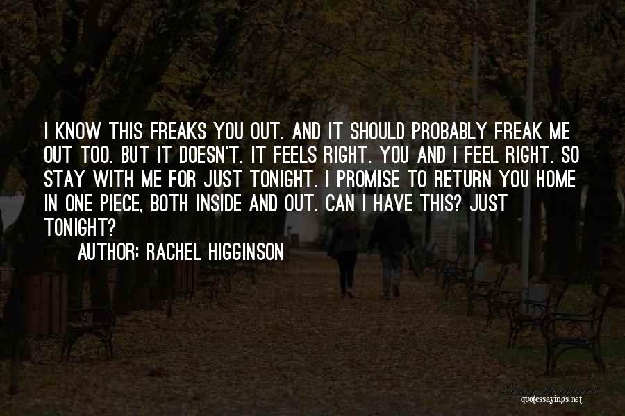 I Promise To Stay With You Quotes By Rachel Higginson