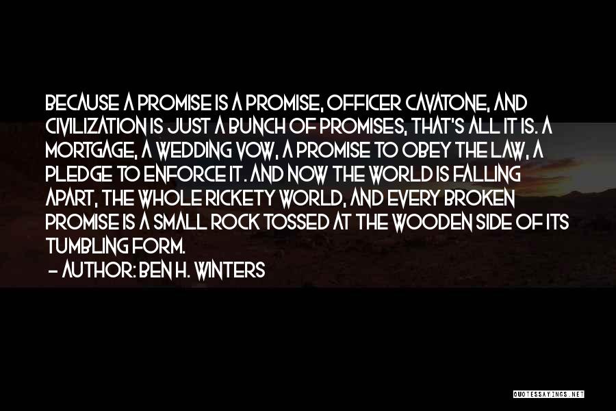 I Promise Wedding Quotes By Ben H. Winters