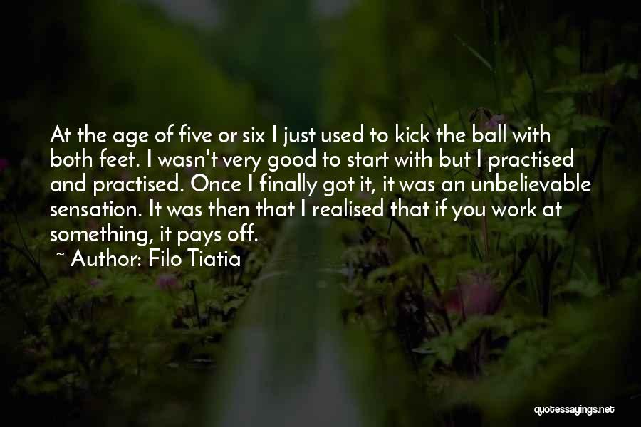 I Realised Quotes By Filo Tiatia