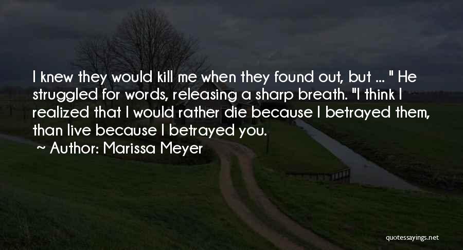 I Realized I Love You Quotes By Marissa Meyer