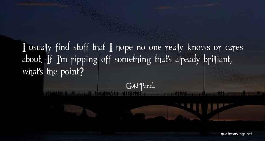 I Really Care Quotes By Gold Panda I Really Care Quotes By Gold Panda