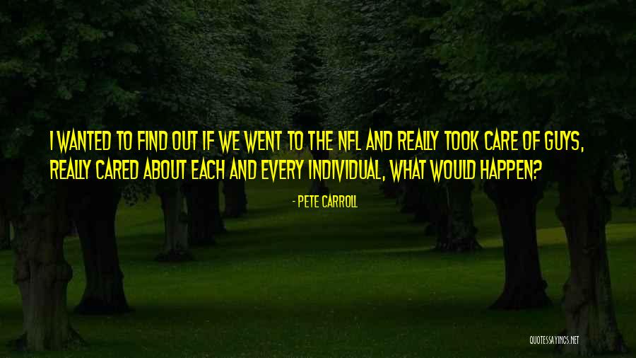 I Really Care Quotes By Pete Carroll I Really Care Quotes By Pete Carroll