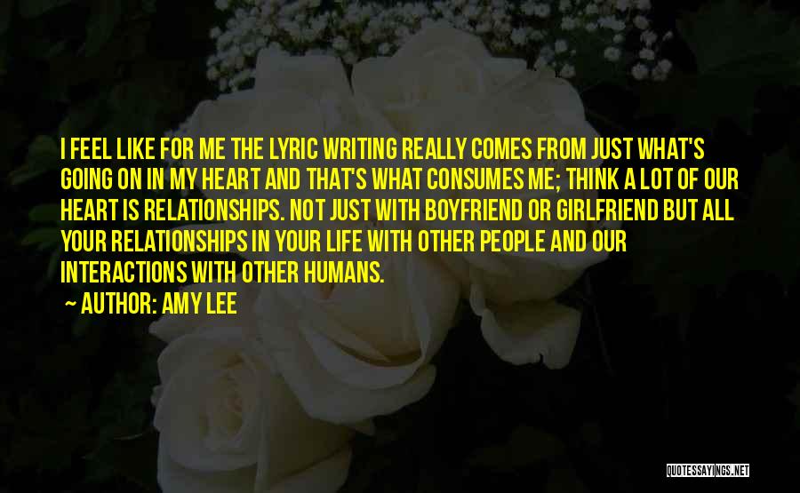 I Really Like My Boyfriend Quotes By Amy Lee
