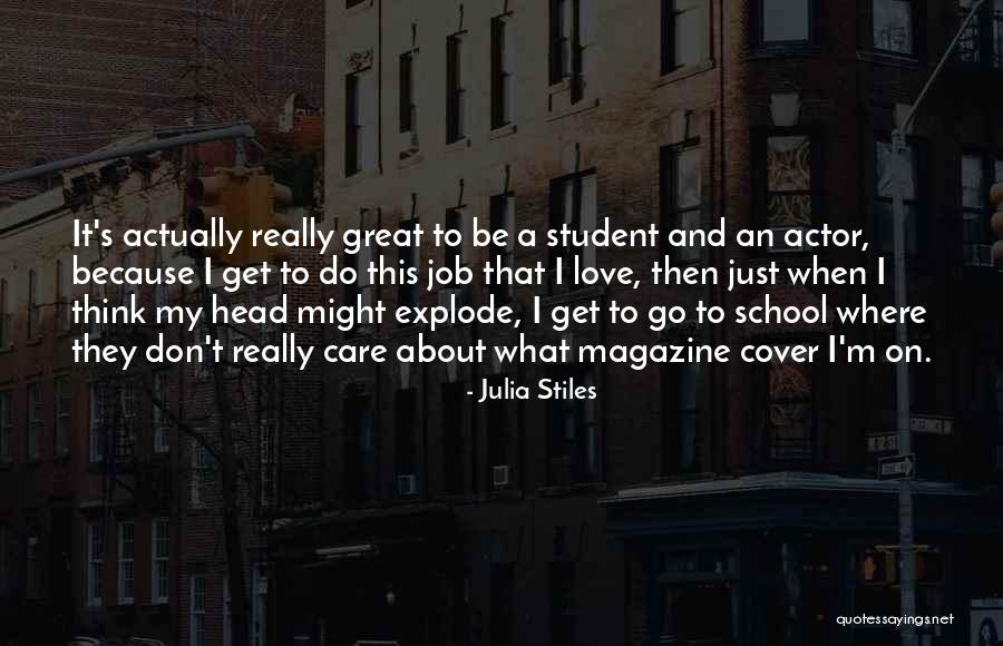 I Really Love It Quotes By Julia Stiles