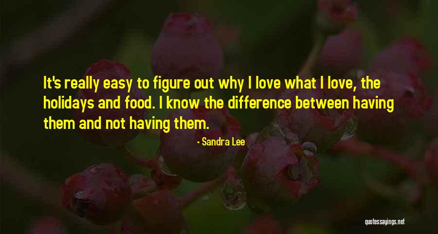 I Really Love It Quotes By Sandra Lee