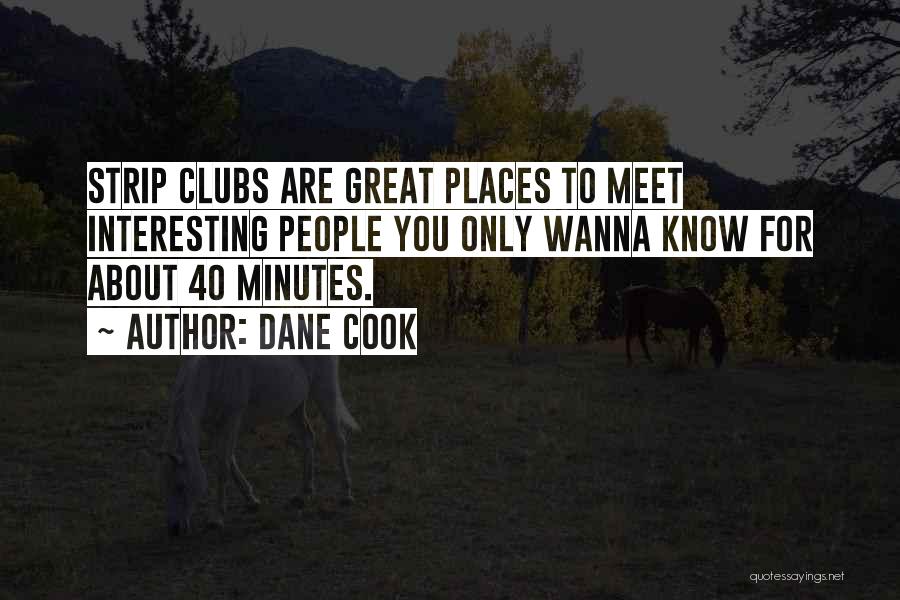 I Really Wanna Get To Know You Quotes By Dane Cook