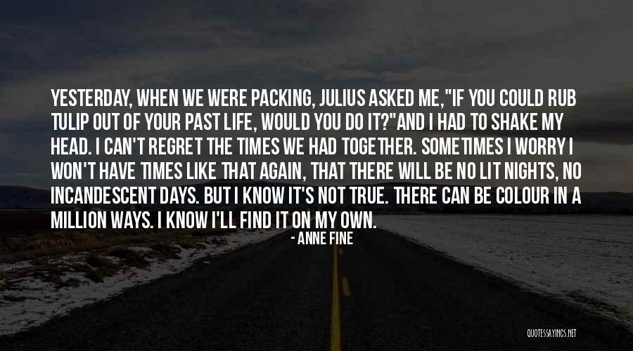 I Regret My Past Quotes By Anne Fine I Regret My Past Quotes By Anne Fine