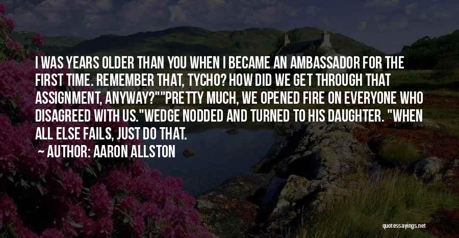 I Remember Us Quotes By Aaron Allston