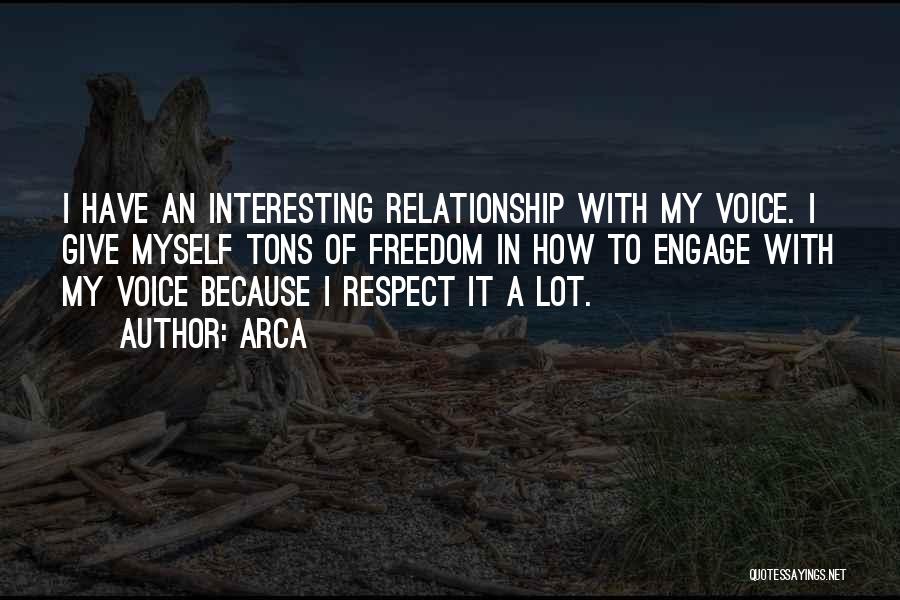 I Respect Myself Quotes By Arca