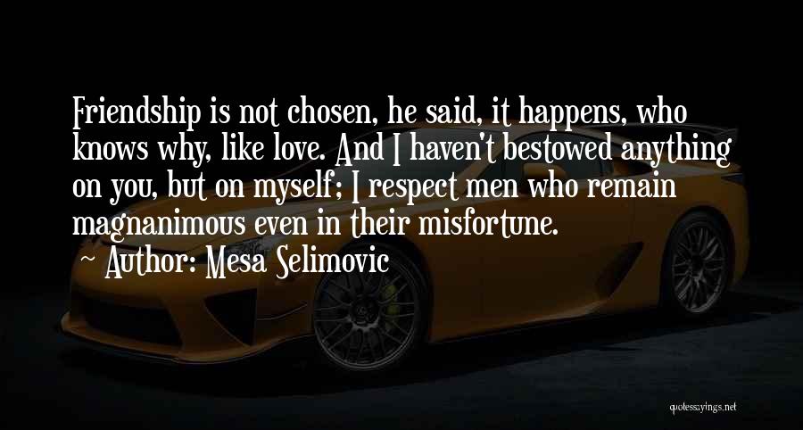 I Respect Myself Quotes By Mesa Selimovic